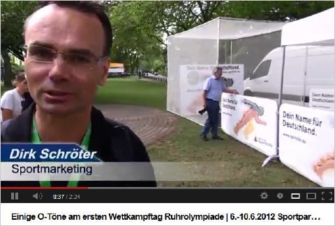 ... Teil der von <b>Dirk Schröter</b> moderierten Neuausrichtung der Veranstaltung - youtube-video-ruhrolympiade-2012_480